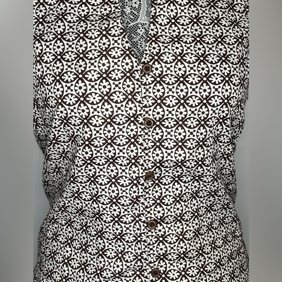 Jones New York Signature Womens Sleeveless top tie back Summer Hippie Boho Sun - Picture 2 of 5